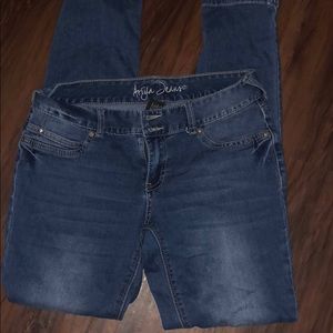 Light blue skinny jeans